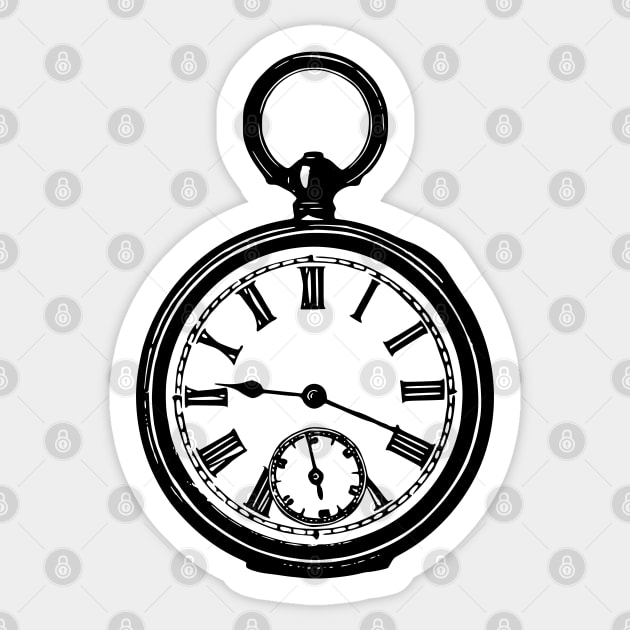 Vintage Pocket Watch Sticker by Vintage Boutique